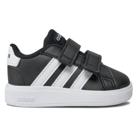 Adidas Sneakersy Grand Court Lifestyle Hook and Loop Shoes GW6523 Čierna