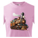 Dětské tričko s lokomotivou - krásný barevný motiv s plnými barvami