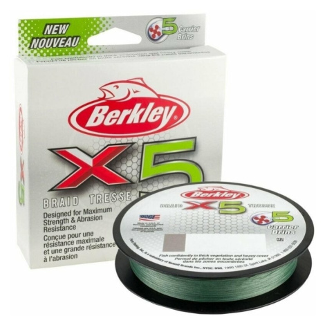 Berkley x5 Braid Low Vis Green 0,10 mm 150 m 9,0 kg Šnúra