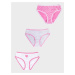 Yoclub Kids's Cotton Girls' Briefs Underwear 3-Pack BMD-0034G-AA30-002