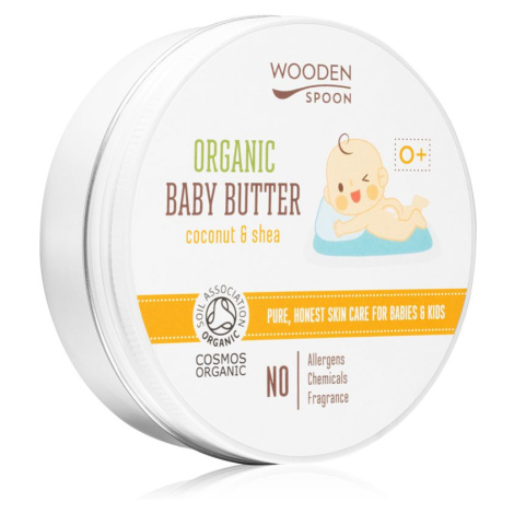 WoodenSpoon Organic Coconut & Shea telové maslo pre deti od narodenia