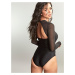 Swimwear Jet Mesh Moulded Swimsuit black SW1903