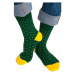 Noviti SB 003 U 06 puntíky zelené Pánské ponožky
