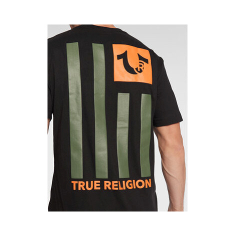 True Religion Tričko 106298 Čierna Regular Fit
