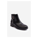 Women's Leather Flat Shoes Black Vasica