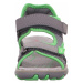 SUPERFIT Otvorená obuv 'MIKE 3.0'  sivá / trávovo zelená