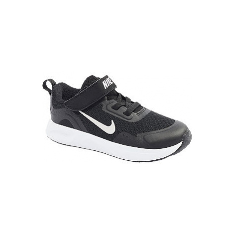 Čierne detské tenisky na suchý zips Nike Wear All Day