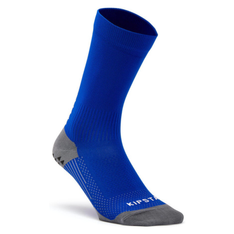 Krátke protišmykové futbalové ponožky VIRALTO MiD modré KIPSTA