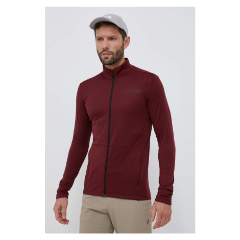 Športová mikina adidas TERREX Multi bordová farba, jednofarebná