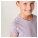 Dievčenské priedušné tričko S500 na cvičenie fialové