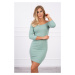 Fitted dress - ribbed dark mint