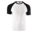 Pánske bielo-čierne tričko s krátkym rukávom