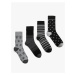 Koton Set of 4 Crewneck Socks Multicolored, Minimal Patterned