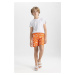 DEFACTO Boy's Shark Patterned Swim Shorts