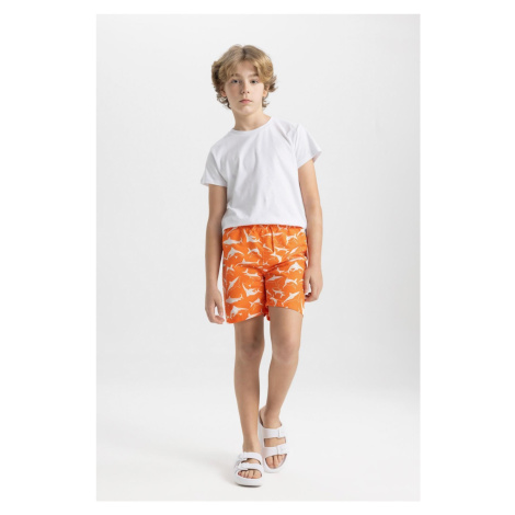 DEFACTO Boy's Shark Patterned Swim Shorts