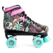 SFR Vision Canvas Children's Quad Skates - Black Floral - UK:3J EU:35.5 US:M4L5