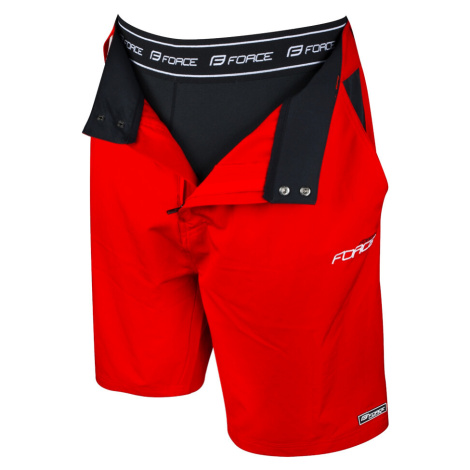 Men's Force Blade MTB Bib Shorts with Removable Chamois Red