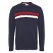 Tommy Jeans Sveter - TJM BLOCK STRIPE SWEATER modrý