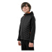 Chlapčenská turistická softshellová bunda 4F JUNIOR BOYS SOFTSHELL JSFM002-20S-DEEP BLACK