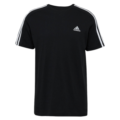 ADIDAS SPORTSWEAR Funkčné tričko 'Essentials'  čierna / biela