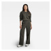 G-STAR Overal - Wide leg jumpsuit l\s wmn zelený