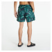 Plavky Urban Classics Pattern Swim Shorts Green Leafs