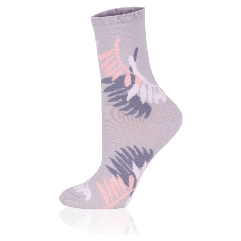 Dámske ponožky Italian Fashion S144D Aloe Sivo-ružová