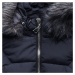 MODOVO Zimná bunda s kapucňou tmavomodrá