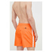 Plavkové šortky Calvin Klein oranžová farba