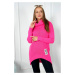 Turtleneck pink neon sweater