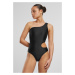 Women's Asymmetrical Cut Out Swimsuit - Black