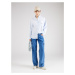 Calvin Klein Jeans Blúzka  svetlomodrá / biela