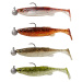 Savage gear gumová nástraha fat minnow t tail rtf clearwater mix 4 ks - 13 cm 20 g