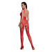 Passion ECO BS005 red - Bodystocking Farba: Červená