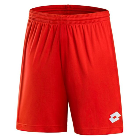 Lotto ELITE JR SHORT PL Juniorské futbalové šortky, červená, veľkosť