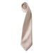 Premier Workwear Pánska saténová kravata PR750 Natural -ca. Pantone 1205