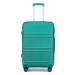 Tyrkysový odolný plastový cestovný kufor &quot;Travelmania&quot; - veľ. M, L, XL