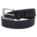 Perforated synthetic leather strap black
