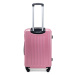 Ružový luxusný odolný kufor na kolieskach &quot;Armor&quot; - veľ. XL