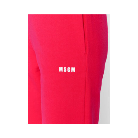 MSGM Teplákové nohavice 3341MDP500 227799 Ružová Regular Fit