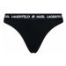 KARL LAGERFELD Súprava 2 kusov stringových nohavičiek Logo Set 211W2126 Čierna
