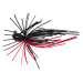 Savage gear skirt flirt jig sinking black red - 6,5 cm 7,5 g