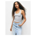 Pull&Bear Top  sivá melírovaná / zelená