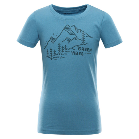 Alpine Pro Naturo Detské bavlnené tričko KTSA423 navagio bay