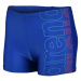 Arena boys swim short graphic royal/fluo red