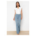 Trendyol Blue High Waist Flare Jeans