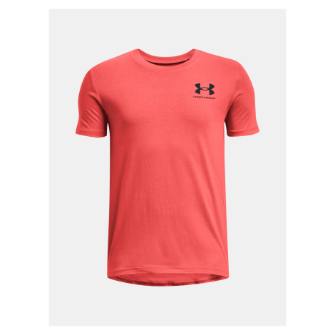 Under Armour T-Shirt UA B SPORTSTYLE LEFT CHEST SS-RED - Boys