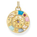 Thomas Sabo PE962-471-7 Gold-plated pendant with wheel of fortune