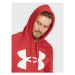 Under Armour Mikina Ua Rival Fleece Big Logo 1357093 Červená Loose Fit