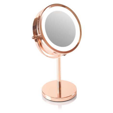 RIO Rose gold mirror podsvietené kozmetické zrkadlo